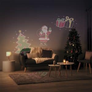LED Christmas projector 4 patterns anime interior