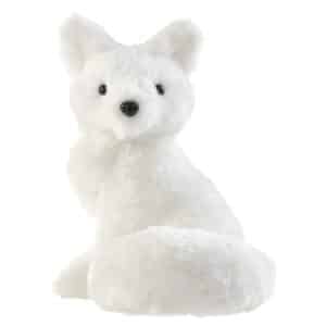 Sitting polar fox to pose Deco Noel