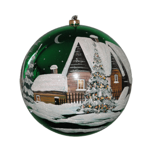 Green Handmade Christmas Ball Society of Christmas