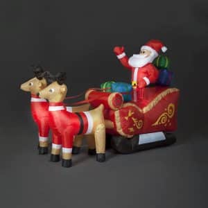 Inflatable structure Shark of father Noel
