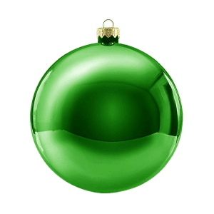 Standard shiny dark green ball