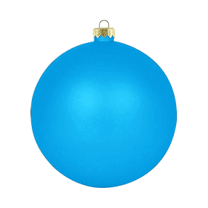 Light blue Standard Christmas Ball