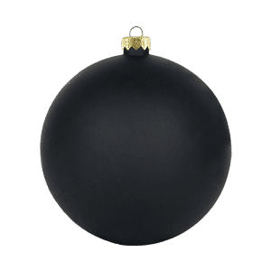 Standard Christmas Ball Matte Noir