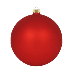 Red matte standard Christmas ball