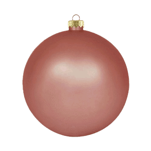 Standard Christmas Ball Matte Old Rose