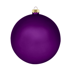Standard christmas ball matte purple dark