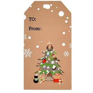Green Sapin Christmas label