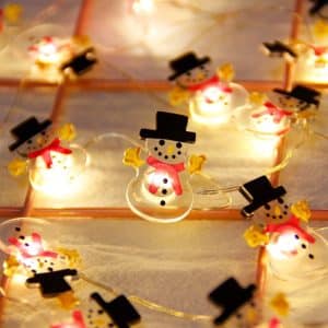 Christmas Garland Led Bonhomme de Snow