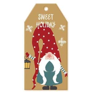 Red Lotin Christmas label