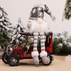 Large Gray Christmas Lutin