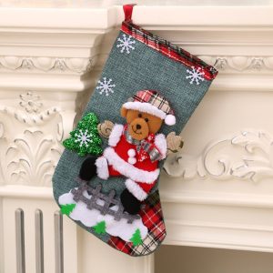 Christmas sock bear