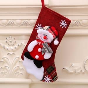 Snowman Christmas sock