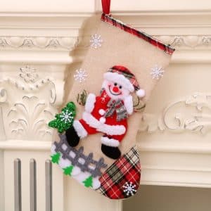 Snoffed Christmas sock smiling