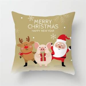 Christmas cushion cover dear father Christmas Cochon
