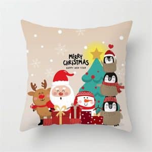 Christmas cushion cover and her gifts