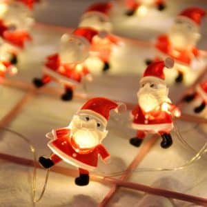 Christmas Garland LEDS FATHER NOEL