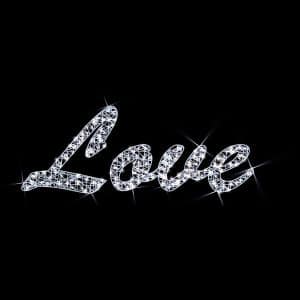 Christmas bright letter Love