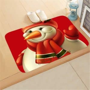 Snowman Christmas carpet with scarf