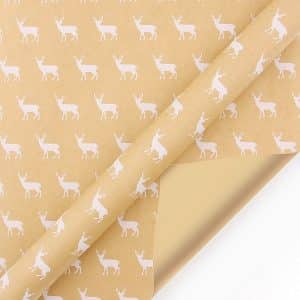 Christmas gift wrap reindeer