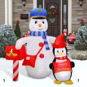 Inflatable Christmas structure snowman factor