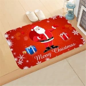 Christmas carpet father Christmas bag