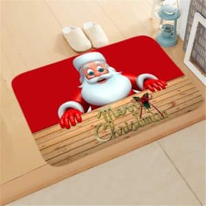 Christmas pure Christmas carpet with glasses