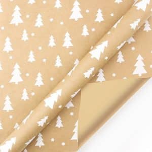 Christmas gift wrap white