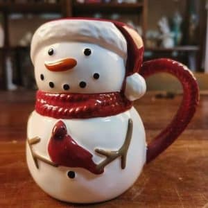 Ceramic snowman mug