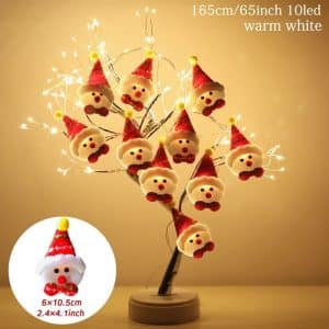 Christmas Garland Leds Tete Bonhomme de Snow
