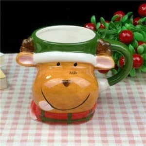 Mug in ceramic reindeer