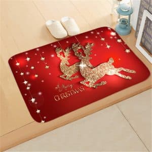 Christmas carpet couple reindeer