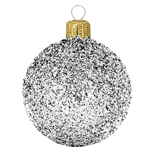 Standard Silver Standard Christmas Ball
