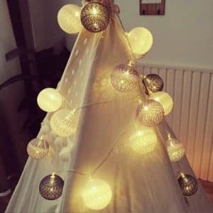 brown white ball light