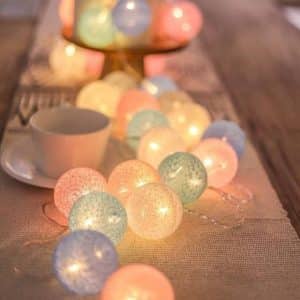Pastel -colored light garland