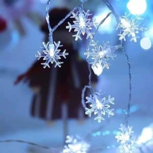 Snowflake light garland