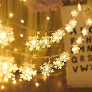 White Flake Light Garland