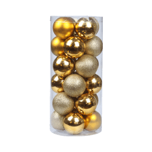 Set of standard gold balls