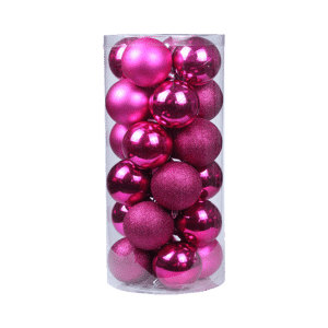 Set of standard pink standard balls