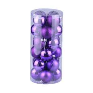 Set of standard purple balls