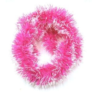 Snow pink Christmas garland