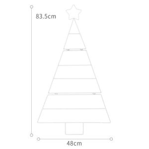 Silver Christmas Wall Fir