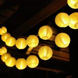 yellow lanterns light