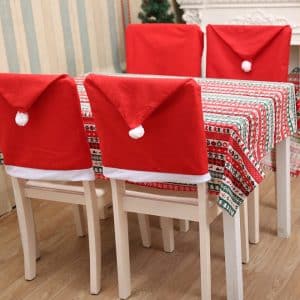 Christmas hat chair cover