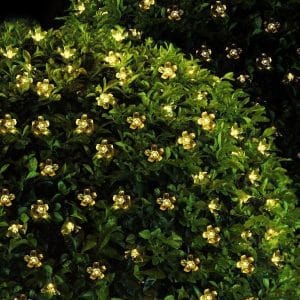 Yellow flower light garland
