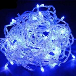 blue light garland