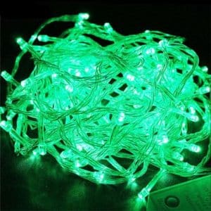 Green luminous garland