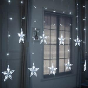 Transfathernt Stars Light Garland