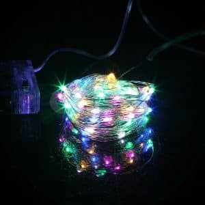 LED multicolored light garland