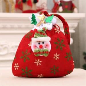 Hood in snowman bag fabric