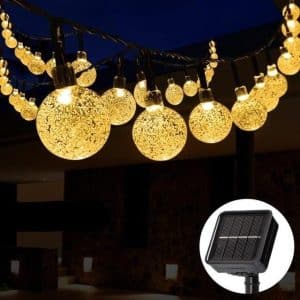 Light garland yellow exit balls